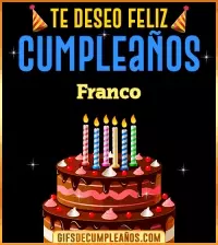 GIF Te deseo Feliz Cumpleaños Franco